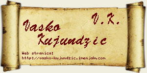 Vasko Kujundžić vizit kartica